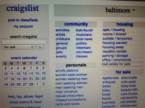 craigslist baltimore craigslist org|craigslist baltimore and my account.